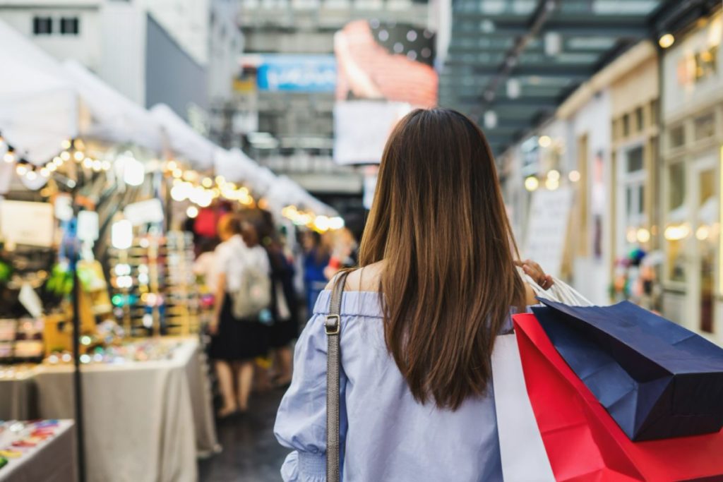 Numerous shopping destinations abound