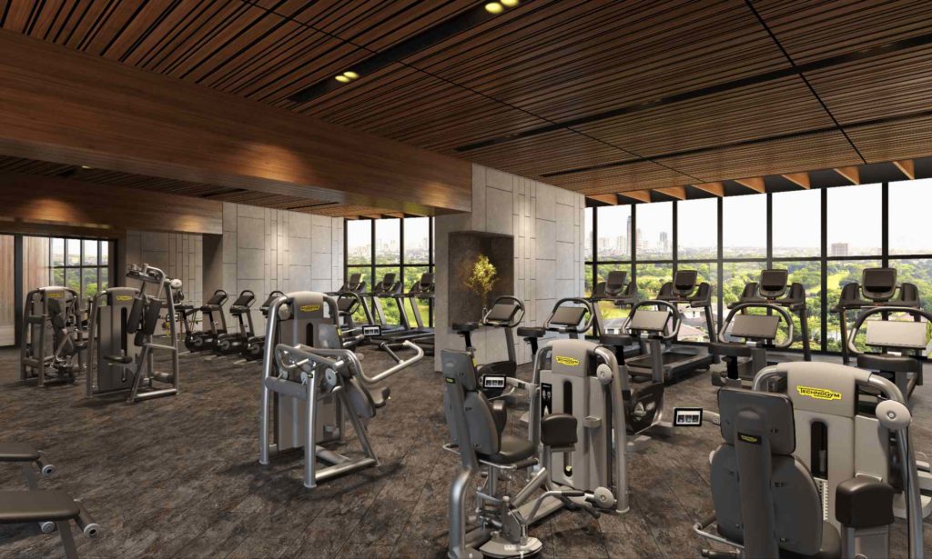 Luxury condominium fitness gym for morning workouts in Metro Manila