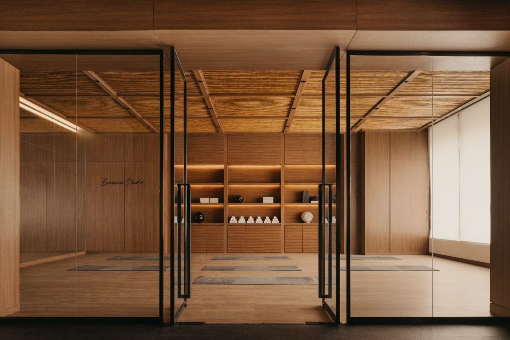 A glimpse at the yoga room at SRWW
