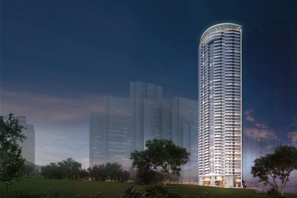 A render of the Mandaluyong skyline with  SRWW