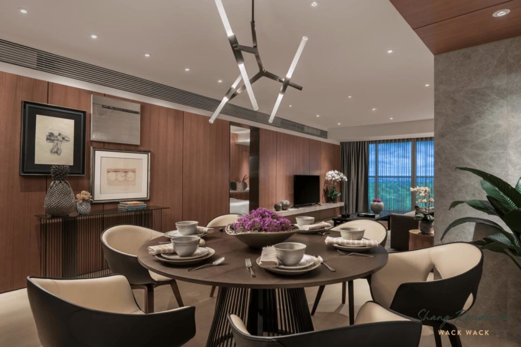 Luxury condominium dining area for hosting guests in Metro Manila
